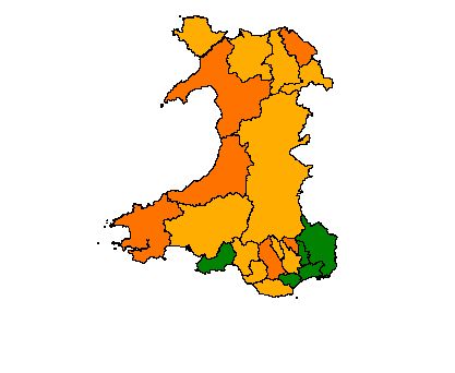 Distribution of Dentists per 1000 People in Wales by Local Health Board ...